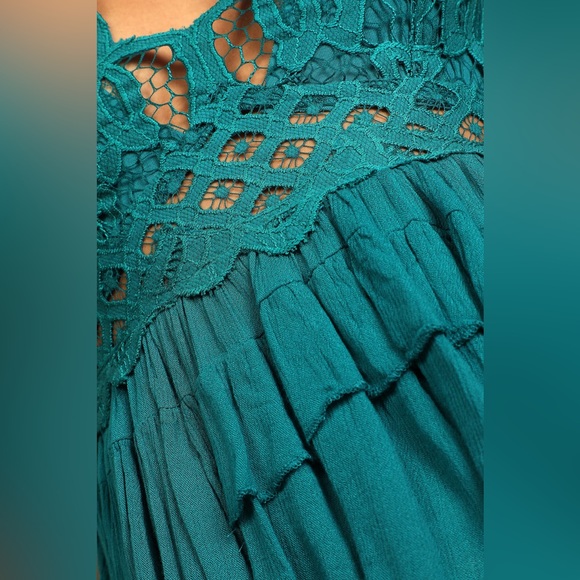 NWT Free People Adella Cami Teal - Picture 5 of 7